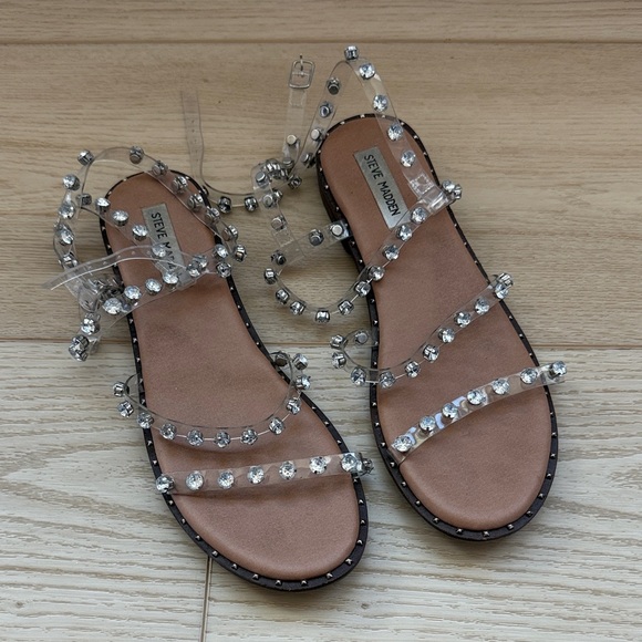 Steve Madden Shoes - Steve Madden Women's Sandals with Clear Rhinestone Straps